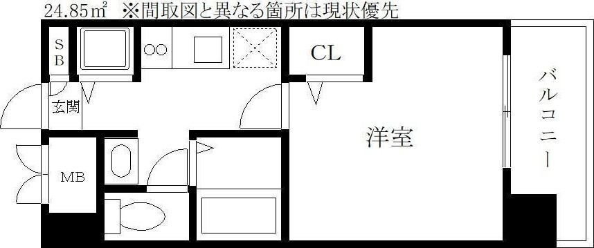 テラ・ロッサ西新の間取り