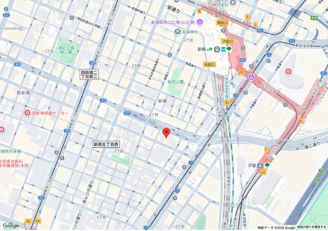 エムエフ新橋の地図