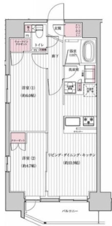 PROSTYLE WEALTH 川崎 SOUTHの間取り|間取りです。