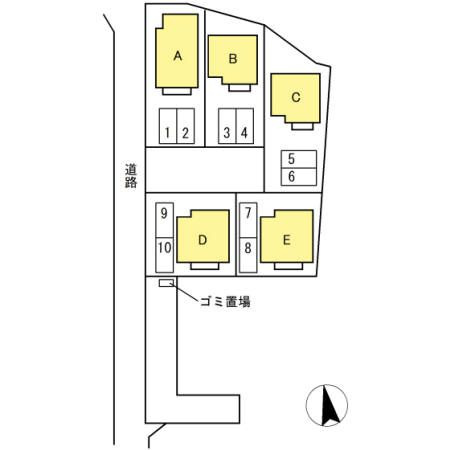 プルミエール太田　C棟の区画図