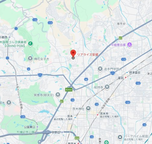 リアライズ安威の地図