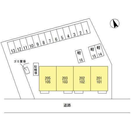 フラワーズメゾンの区画図