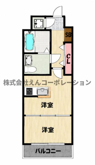【間取り】 | ORIENT BLD No.62　TOWERS　AVANTGARDE博多