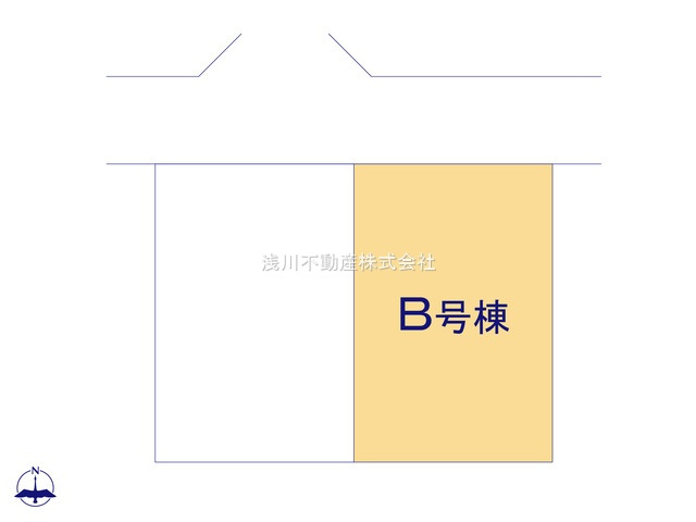 八王子市　富士見町　新築一戸建ての区画図|～4ｍ道路に面している整形地～
