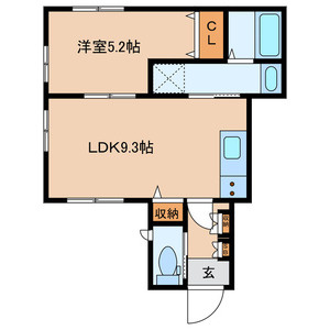 ＰＲＥＮＤＲＥ　Ｋの間取り|間取りです。
