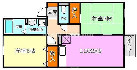 ヒルズ大谷Ⅱの間取り
