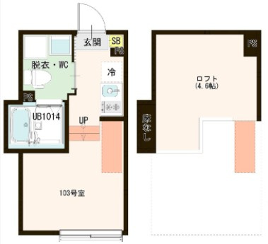 足立区伊興４丁目のアパートの間取り