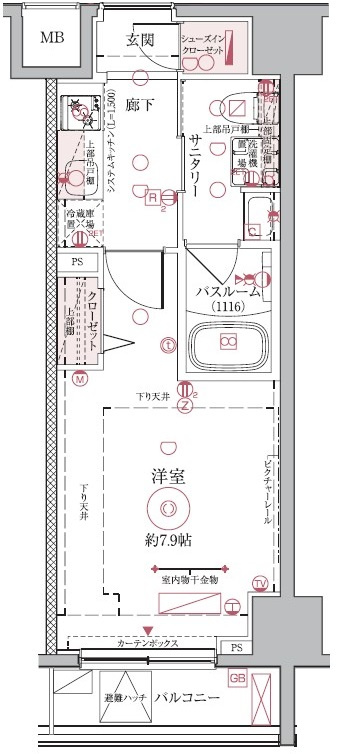 クレヴィスタ押上の間取り