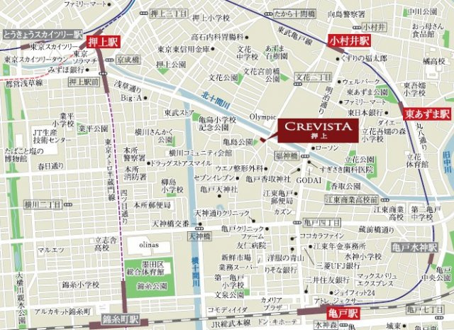 クレヴィスタ押上の地図
