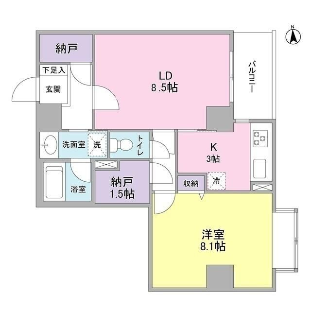 グランドゥール広尾の間取り
