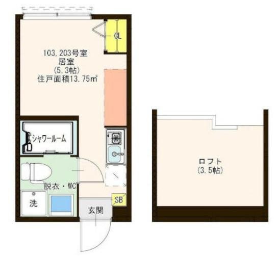 葛飾区西新小岩４丁目のアパートの間取り