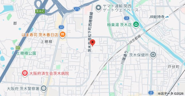 マウントビュー西田中の地図