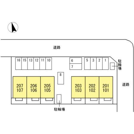 グランツ屋島Ⅱの区画図