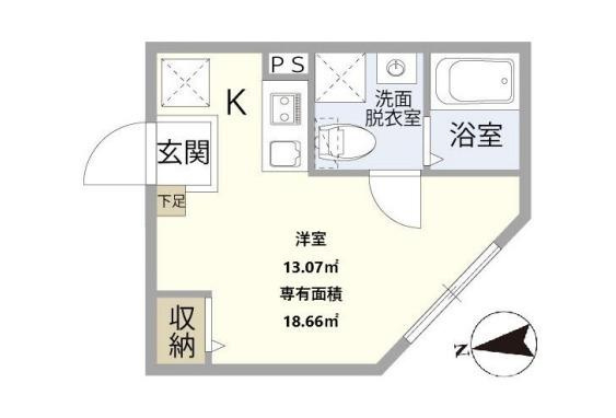 足立区栗原３丁目のアパートの間取り