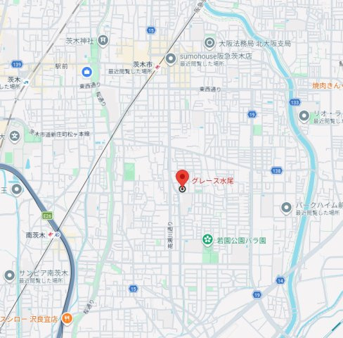 グレース水尾の地図