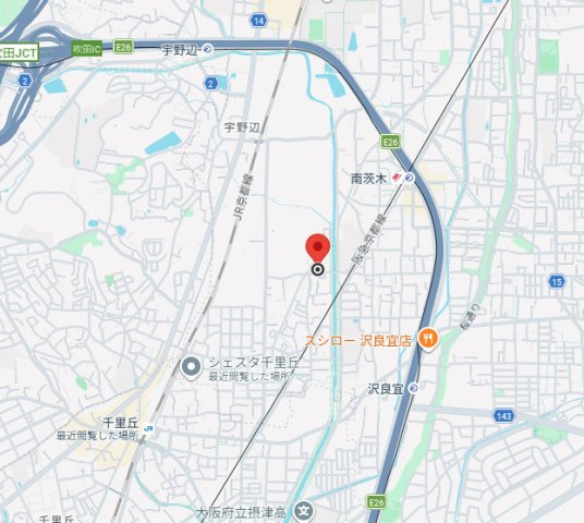 サンピア南茨木の地図