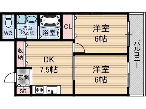 サンピア南茨木の間取り