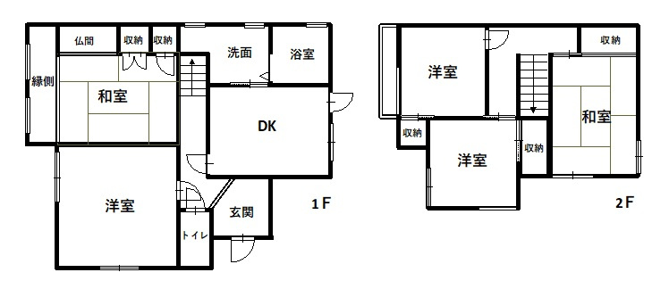 和歌山市榎原・中古戸建・54821の間取り