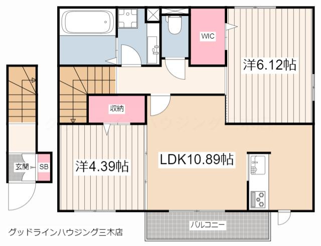HEIMSPICA　A棟の間取り