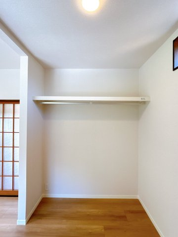 宇部市大字船木　戸建ての収納|オープンクローゼットです。