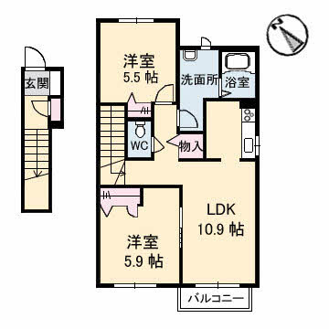 【間取り】 | シャーメゾンＭ２