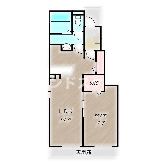 フローレス　コート　Ⅱの間取り|高崎、前橋のお部屋探しはエンドスケープまで！お客様の理想お聞かせ下さい♪
