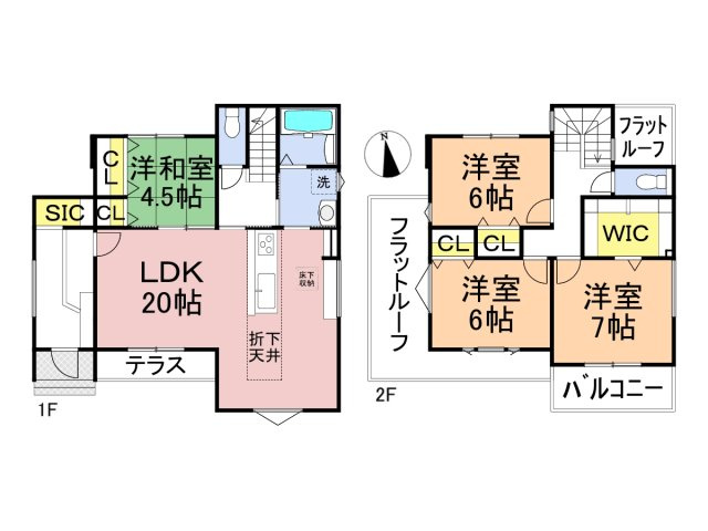 【商談中】タマタウン　岐阜市則武（則武小）　全3区画分譲の間取り|■3号棟　■ヤマダ不動産　株式会社リライフ　
■夢のマイホーム購入をフルサポートします！