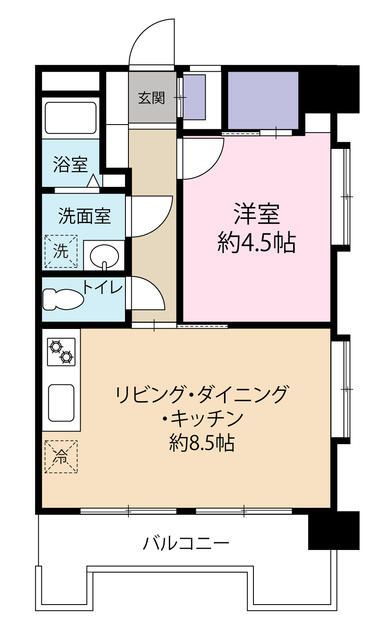 マリンシティ・ダイヤモンドパレス３号棟の間取り