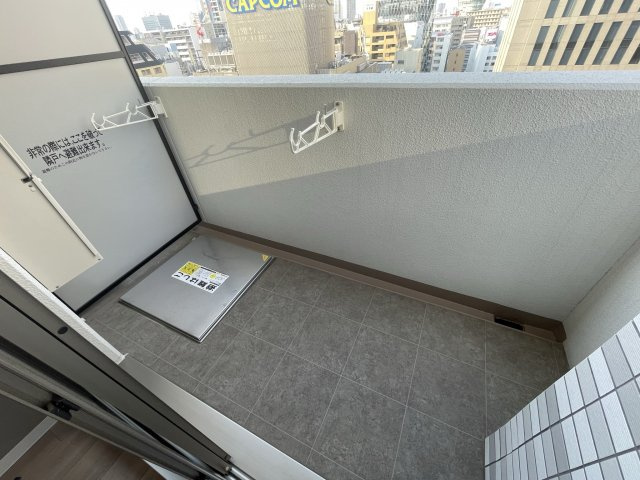 プランドール北浜のバルコニー
