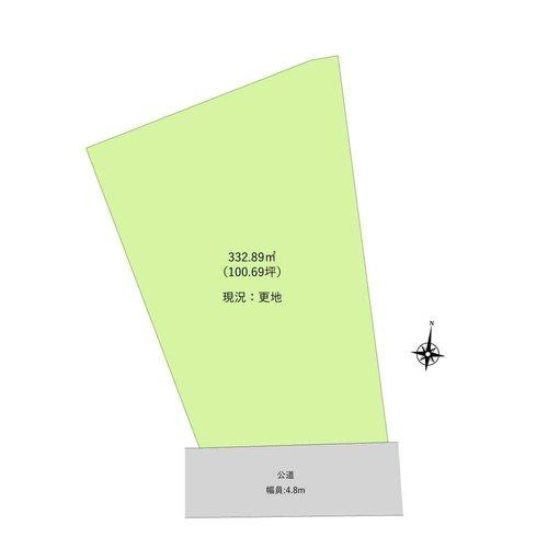 富士見市大字水子の売地の土地図|みずほ台駅徒歩12分 100坪超の広い土地！
ゆとりの敷地には複数台カースペースやお庭など、ご自由に作れます！