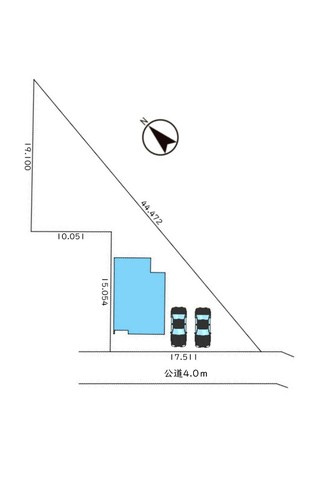 鴻巣市箕田　新築戸建の区画図