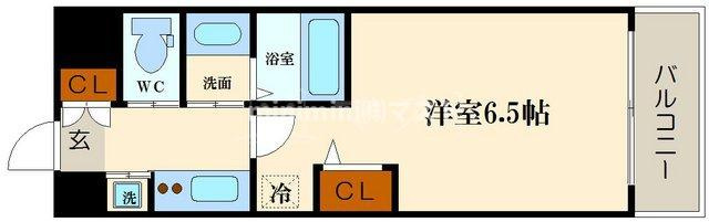 エステムコート難波Ｖブロードの間取り