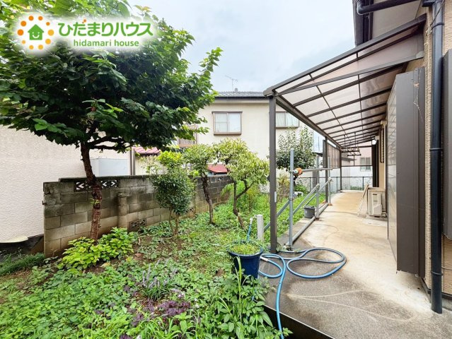  野田市野田 　平屋　中古戸建　平成24年築の庭|南側にはお庭がございます♪