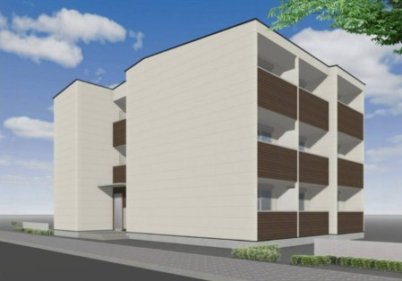 ジーメゾン岩槻本町ヒナリアの外観パース