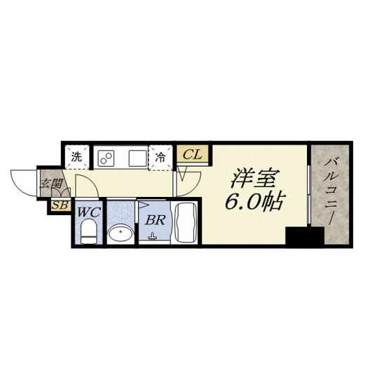 【間取り】 | エステムコート難波WEST-SIDEVアジュール