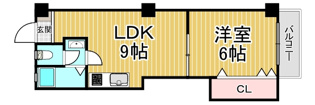 マンション西難波の間取り
