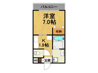 リープラス立花の間取り