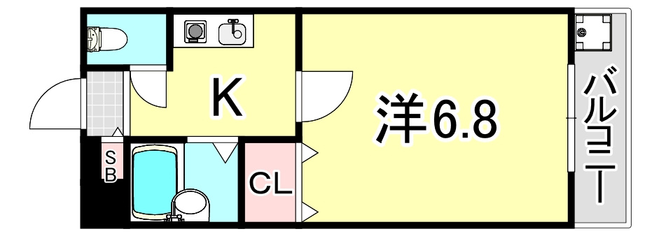 クレアール立花の間取り