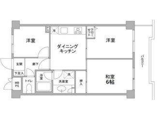 【間取り】 | ヴェラハイツ目黒ガーデン | 間取りです。