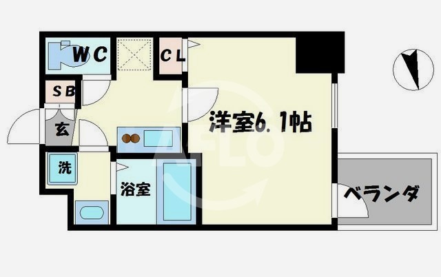 プレサンス上町台クレストの間取り|プレサンス上町台クレスト　間取り