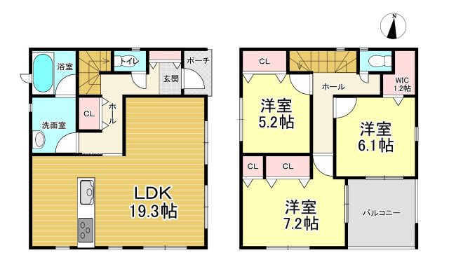 【間取り】 | クレイドルガーデン石巻市南中里　第4