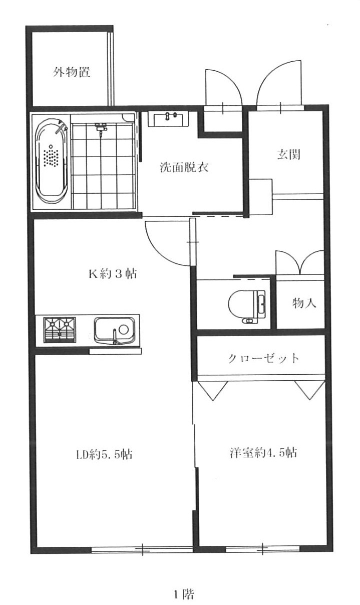 ラルブルブランＢ棟の間取り