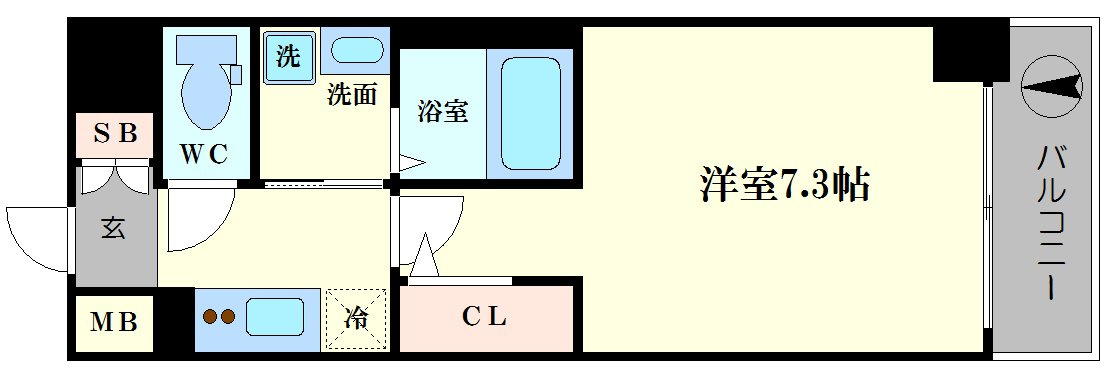 スプランディッド大阪ＷＥＳＴの間取り