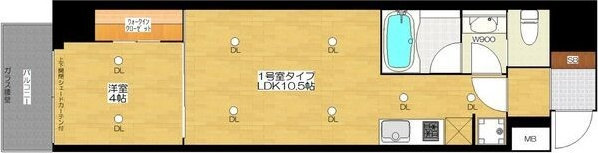 ブエナビスタ難波元町の間取り|現状有姿