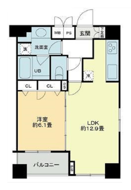 クロスレジデンス蒲田の間取り|間取り