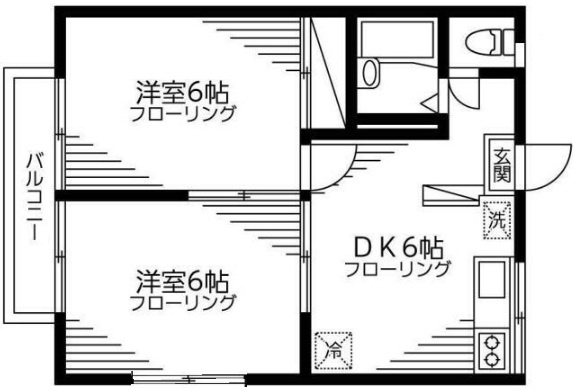 エステート三田の間取り|間取りです。