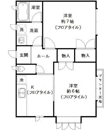 アプリコットの間取り|間取りです。
