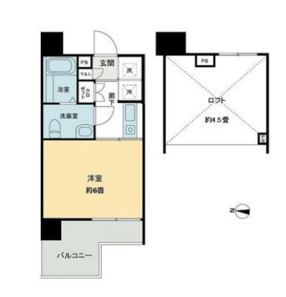 スタジオスクエア住吉の間取り