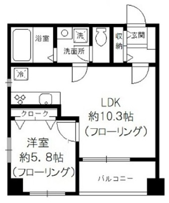 ニューハイム小原参番館の間取り|間取りです。