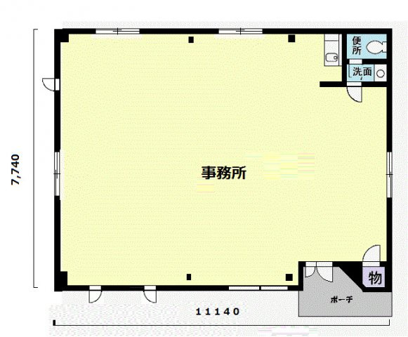 阿久比町阿久比事務所の間取り